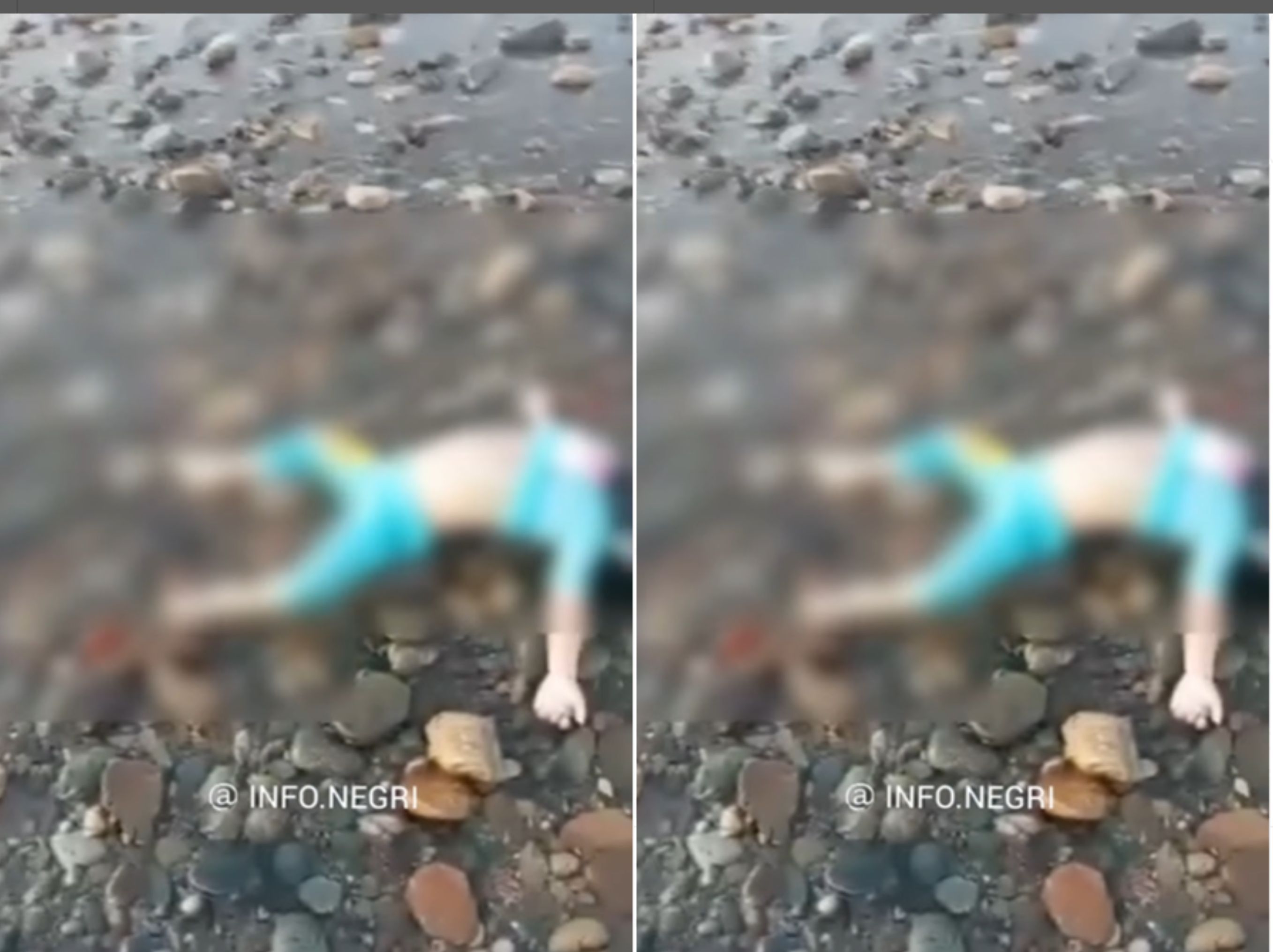 Anak perempuan meninggal dunia terdampar di pantai Batu Gong <b>(Instagram info,negri)</b>