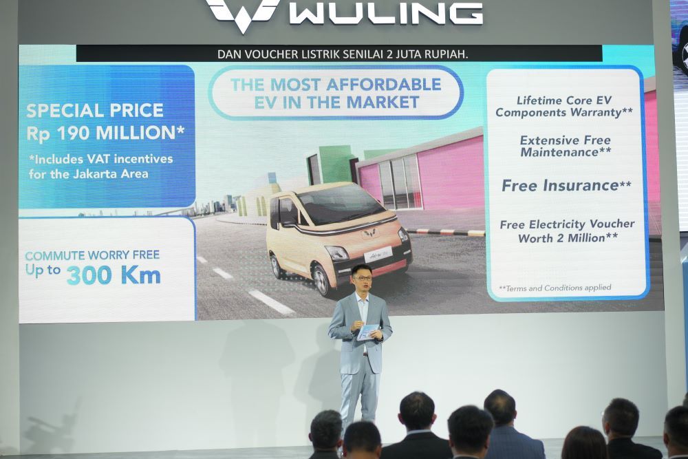 Wuling Air ev Lite Long Range diperkenalkan untuk memenuhi kebutuhan konsumen akan mobil listrik yang praktis dan memiliki jarak tempuh 300 kilometer. (Foto: Istimewa/Wuling Motors)