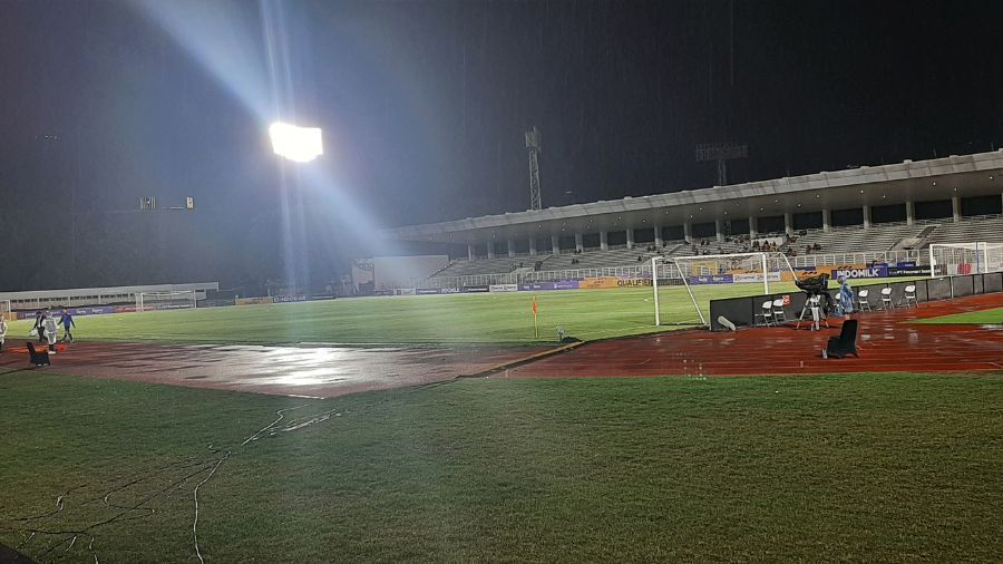 Suasana lapangan di&nbsp;Stadion Madya Gelora Bung Karno&nbsp;(GBK), Jakarta, pada Rabu (25/9). <b>(Dok.Ntvnews.id)</b>