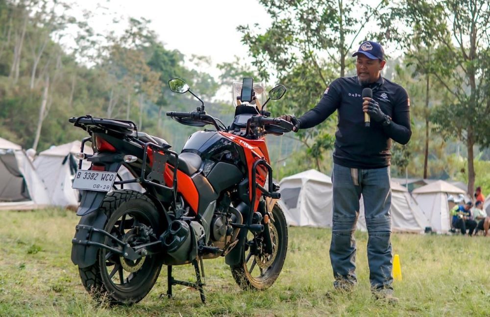 Suzuki mengadakan sesi Safety Coaching &amp; Sharing Safety Riding. (Foto: Dok/Suzuki Indonesia)