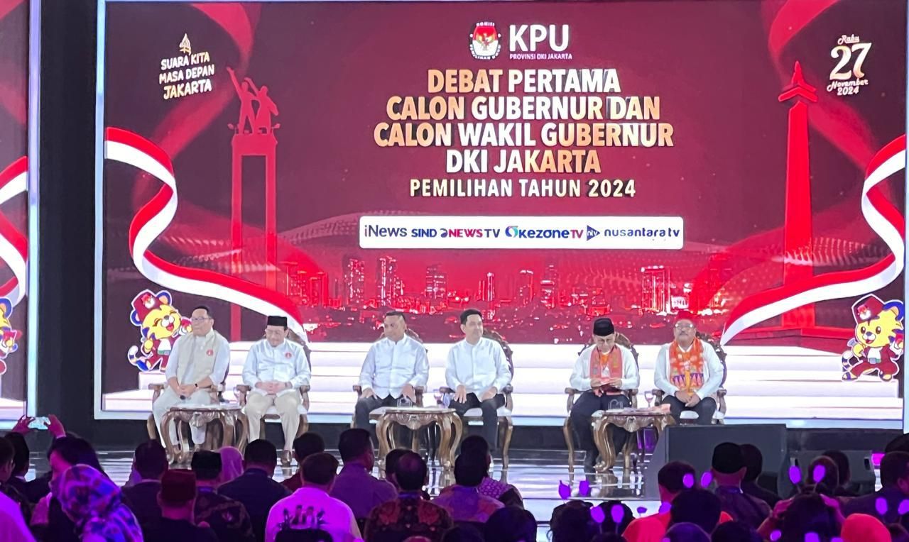 Debat Pilkada Jakarta 2024. 