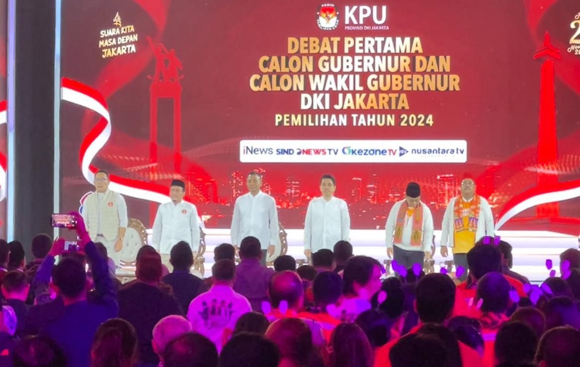 Debat Pilkada Jakarta 2024. 