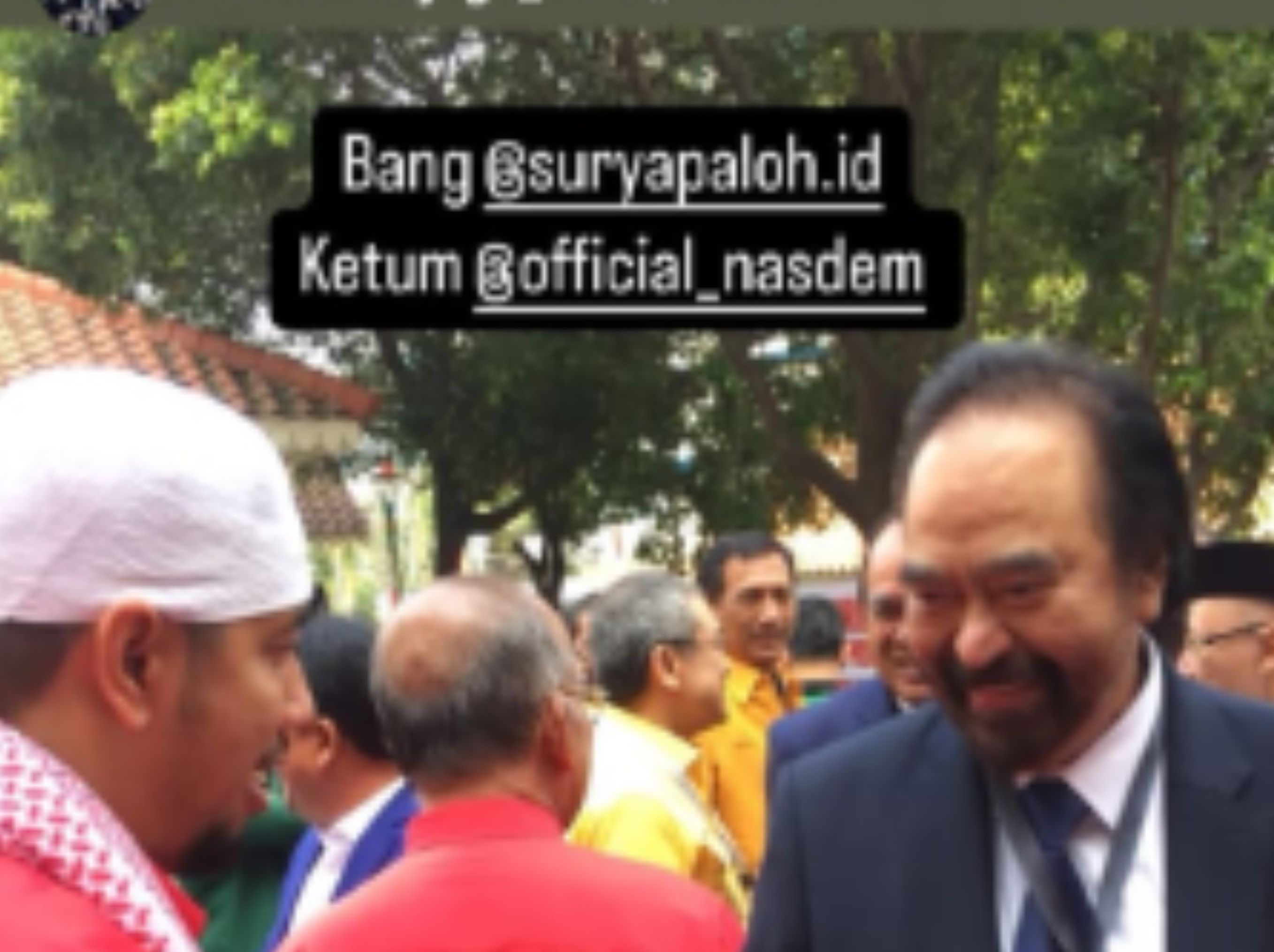 Sunan kalijaga bersama ketua umum NASDEM SURYA PALOH <b>(DOk)</b>