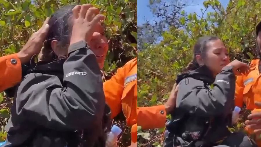 Pendaki wanita Naomi Deviola di temukan Tim Sar, sebelumnya sempat hilang selama 3 hari di Gunung Slamet. <b>(Tiktok)</b>