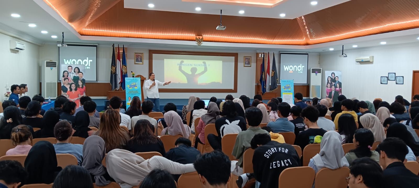 NTV Goes To Campus Beri Tips Sukses kepada Mahasiswa Universitas Pancasila. <b>(Dok.Nusantara TV)</b>