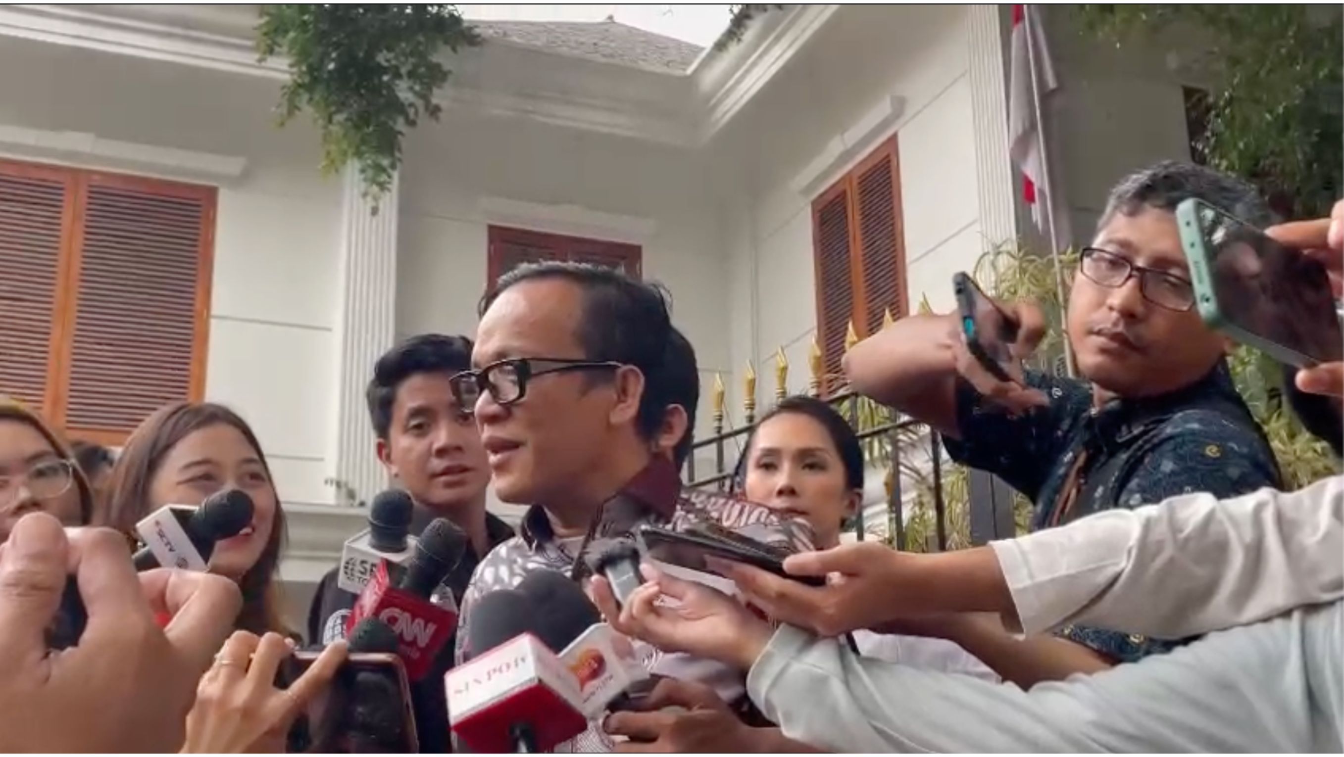 Ketua Umum Relawan Prabowo Mania, Immanuel Ebenezer <b>(NTVNews.id Rizky)</b>