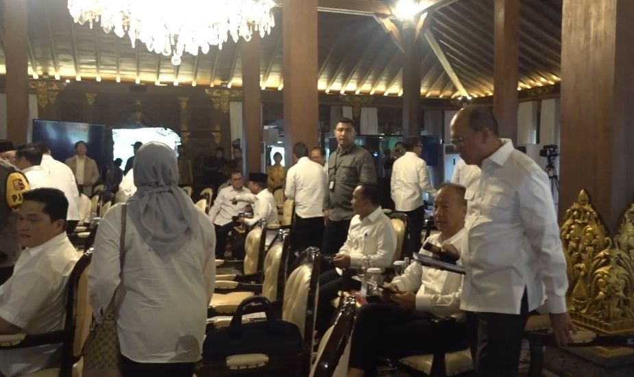 Para calon menteri saat mengikuti pembekalan. 