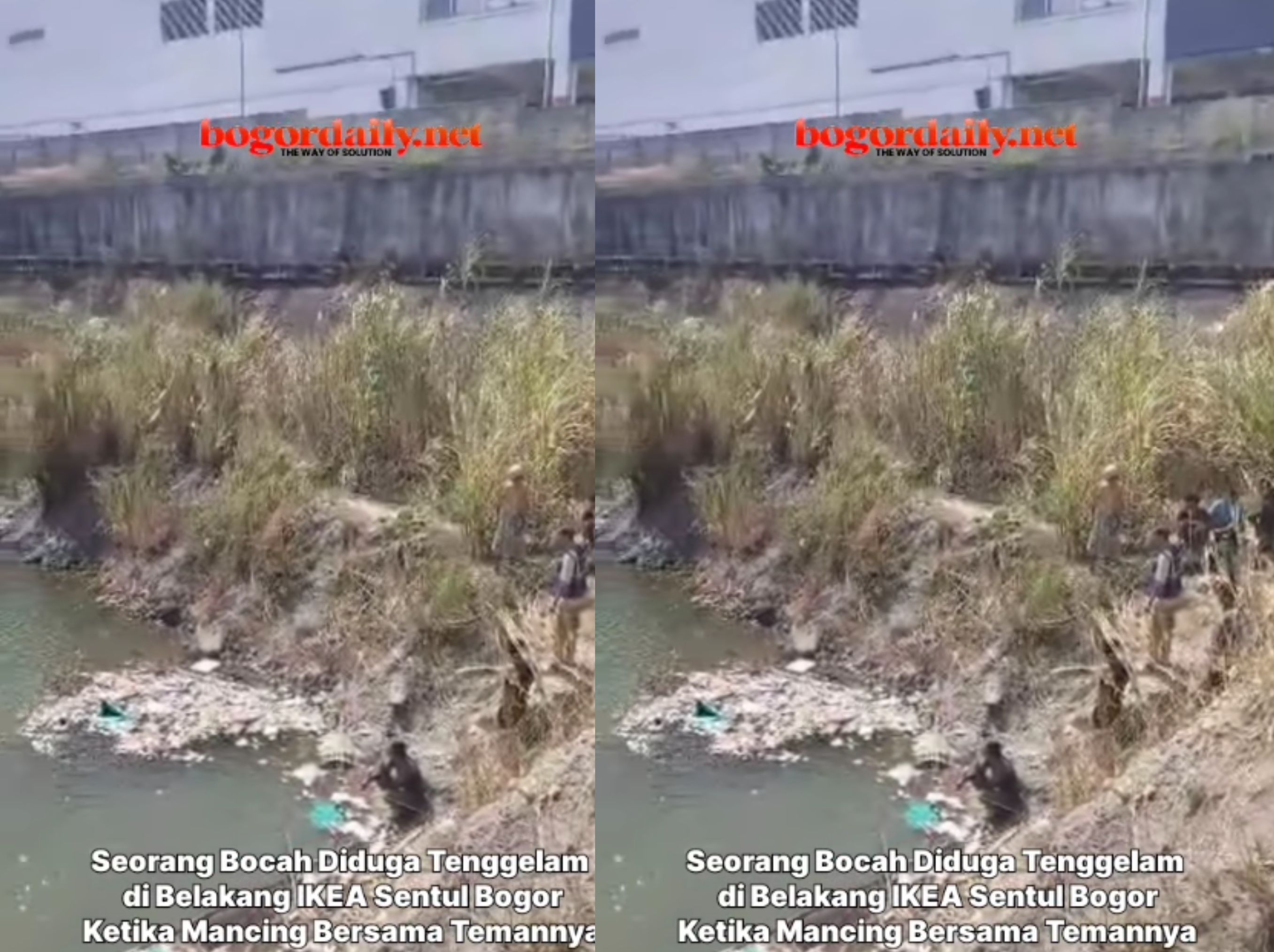 Seorang anak tenggelam <b>(Instagram Bogor dailynews)</b>