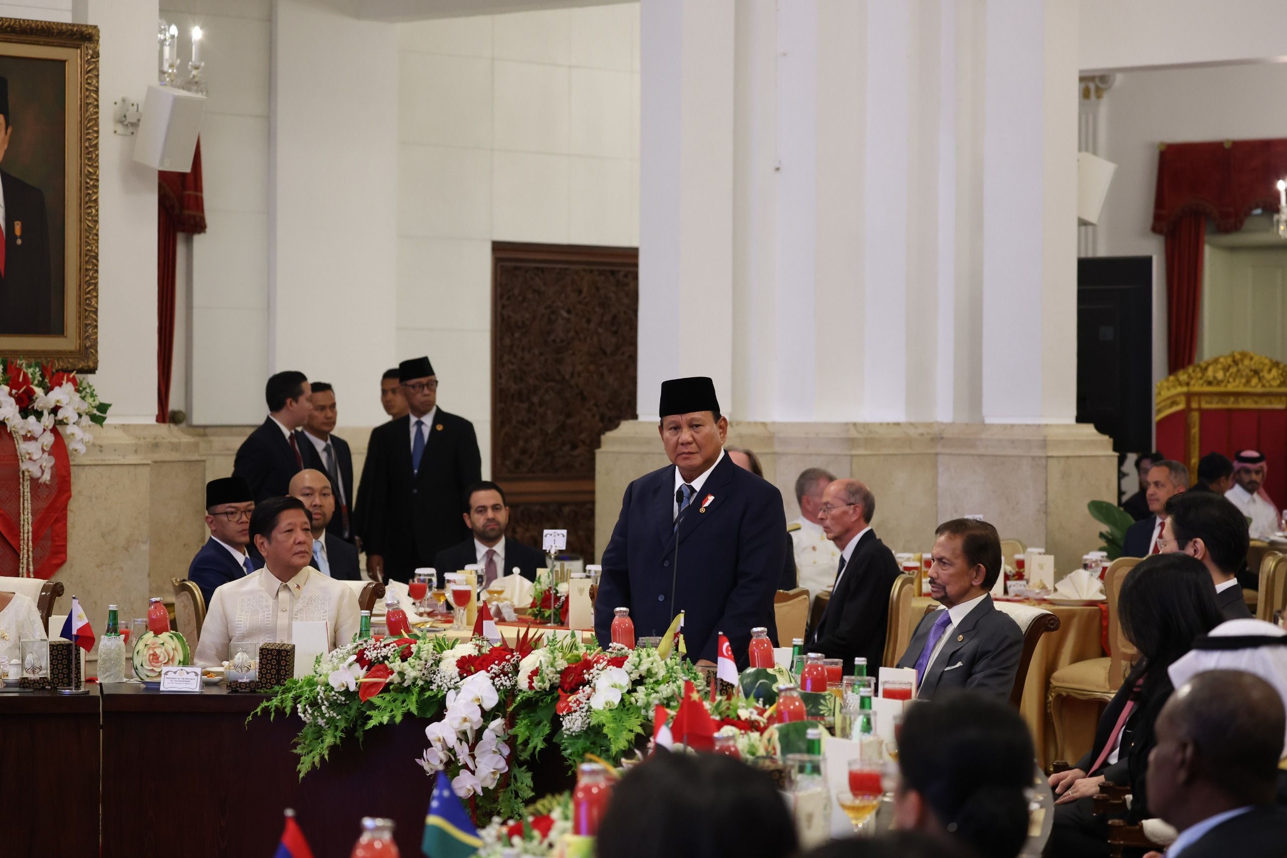 Prabowo Jamu Makan Malam Para Pimpinan Negara Undangan di Istana <b>(Istimewa)</b>