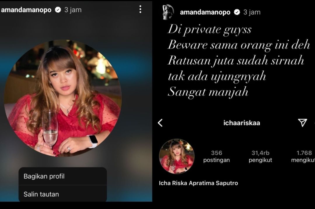 Akun Instagram Icha Riska teman Amanda Manopo