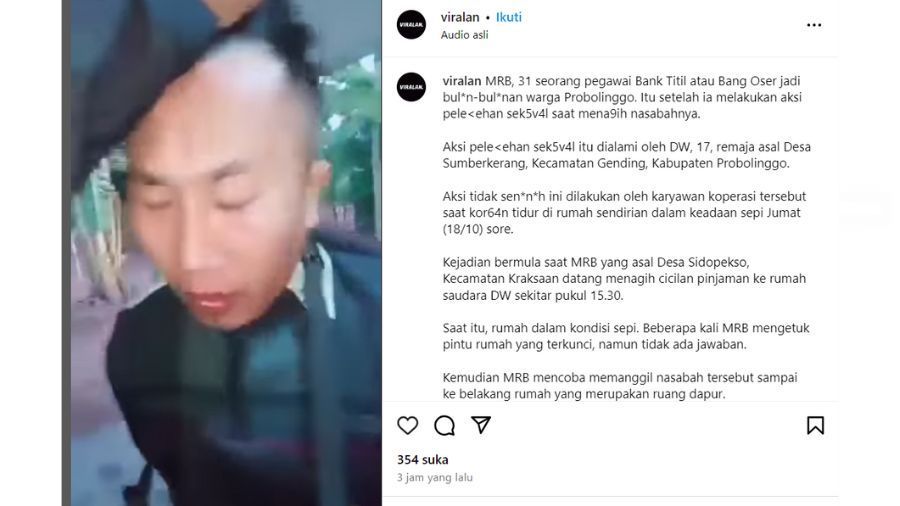 Seorang pria diduga lakukan pelecehan <b>(Instagram)</b>