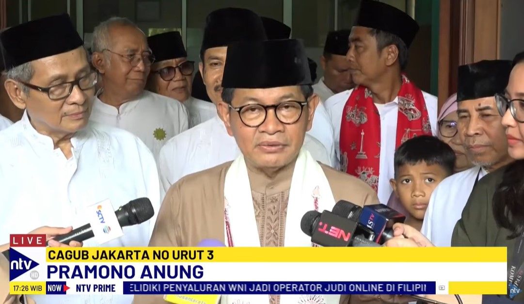 Calon Gubernur Jakarta nomor urut 3, Pramono Anung.