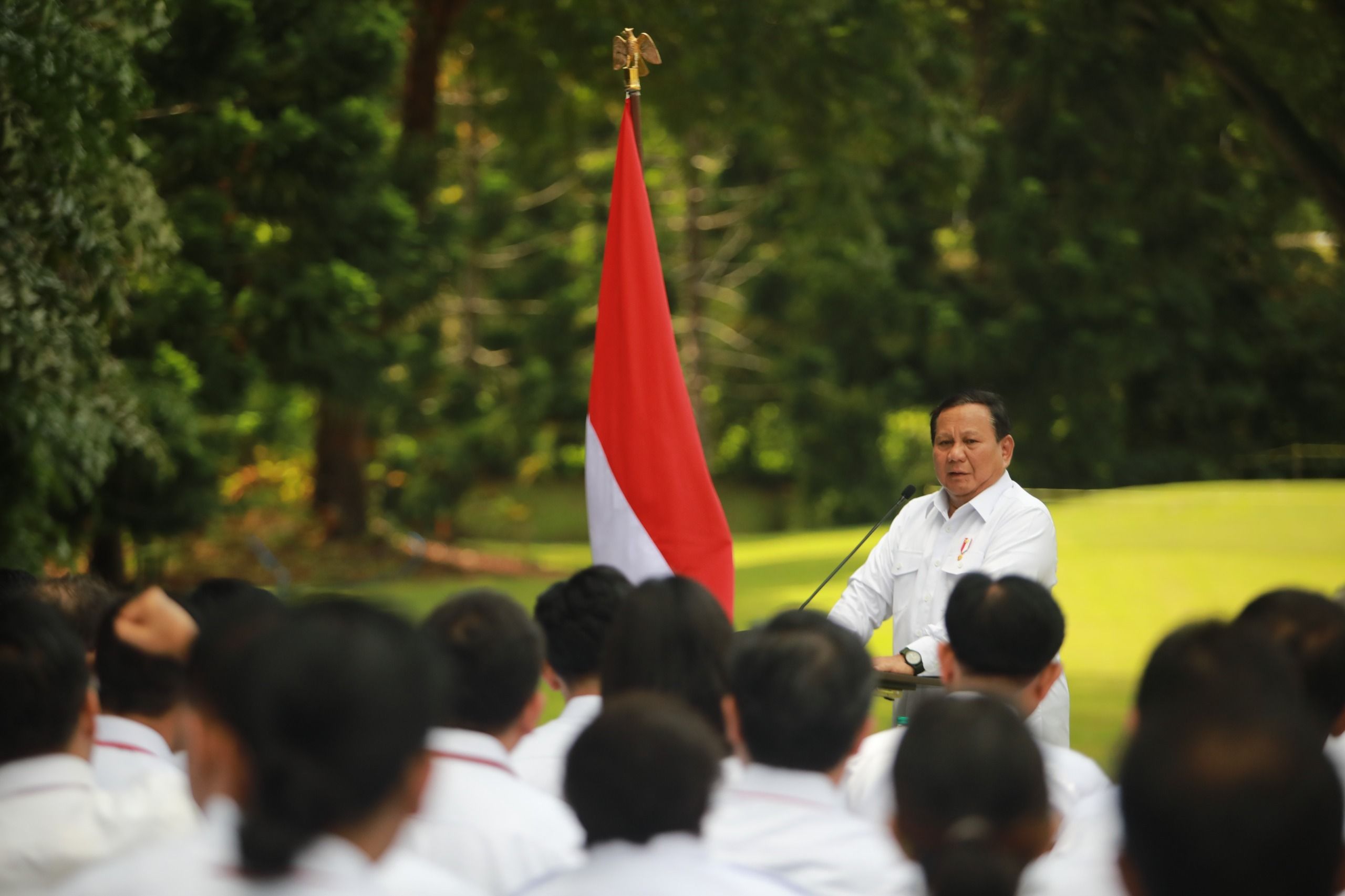 Presiden RI Prabowo Subianto dan Kabinet Merah Putih di Magelang. <b>(Dok.Istimewa)</b>