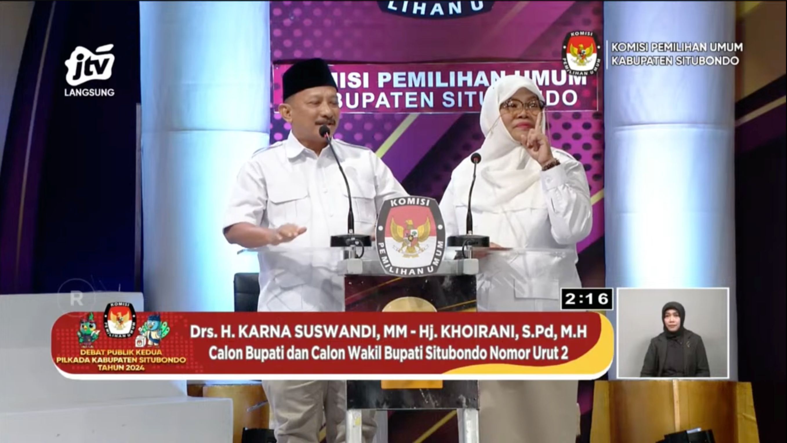 Karna di Debat Calon Bupati Situbondo <b>(YouTube)</b>