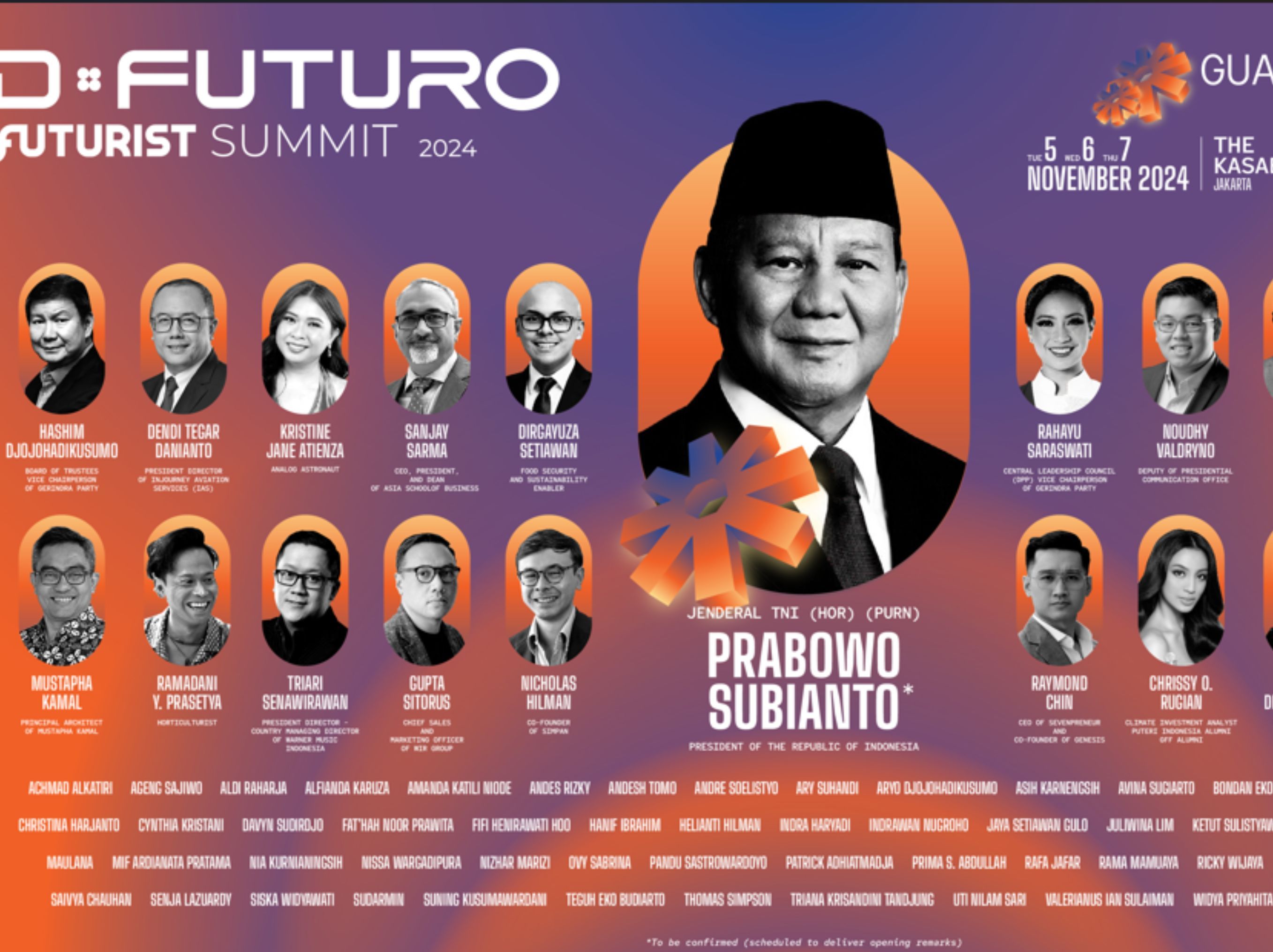 D&bull;Futuro Futurist Summit 2024 Hadirkan Ratusan Inovator dan Cendekiawan Bahas Inovasi, Teknologi, dan Keamanan Nasional untuk Masa Depan Indonesia <b>(DOKUMENTASI)</b>