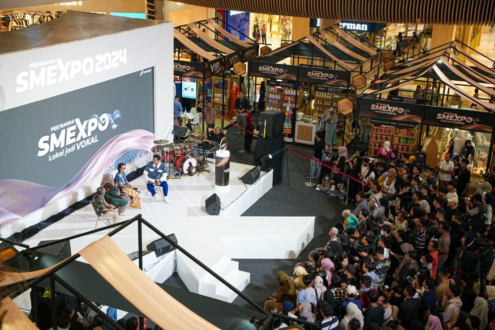 Hingga hari terakhir, Pertamina SMEXPO 2024 di Mal Kota Kasablanka, Jakarta, dipadati pengunjung untuk berbelanja produk-produk UMKM berkualitas, serta mengikuti beragam acara seperti workshop dan talkshow tentang peluang usaha/Foto: Istimewa