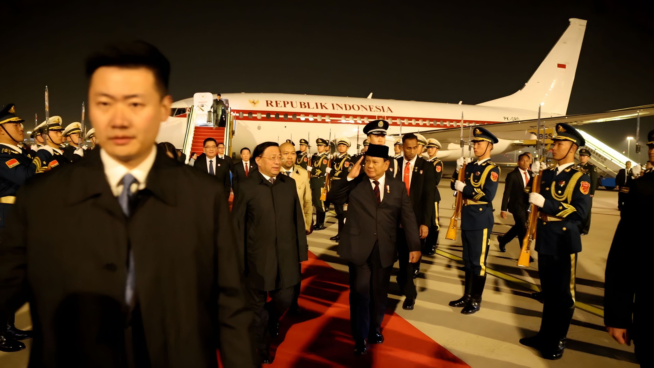 Prabowo Tiba di Beijing untuk Kunjungi Xi Jinping, <b>(Istimewa)</b>