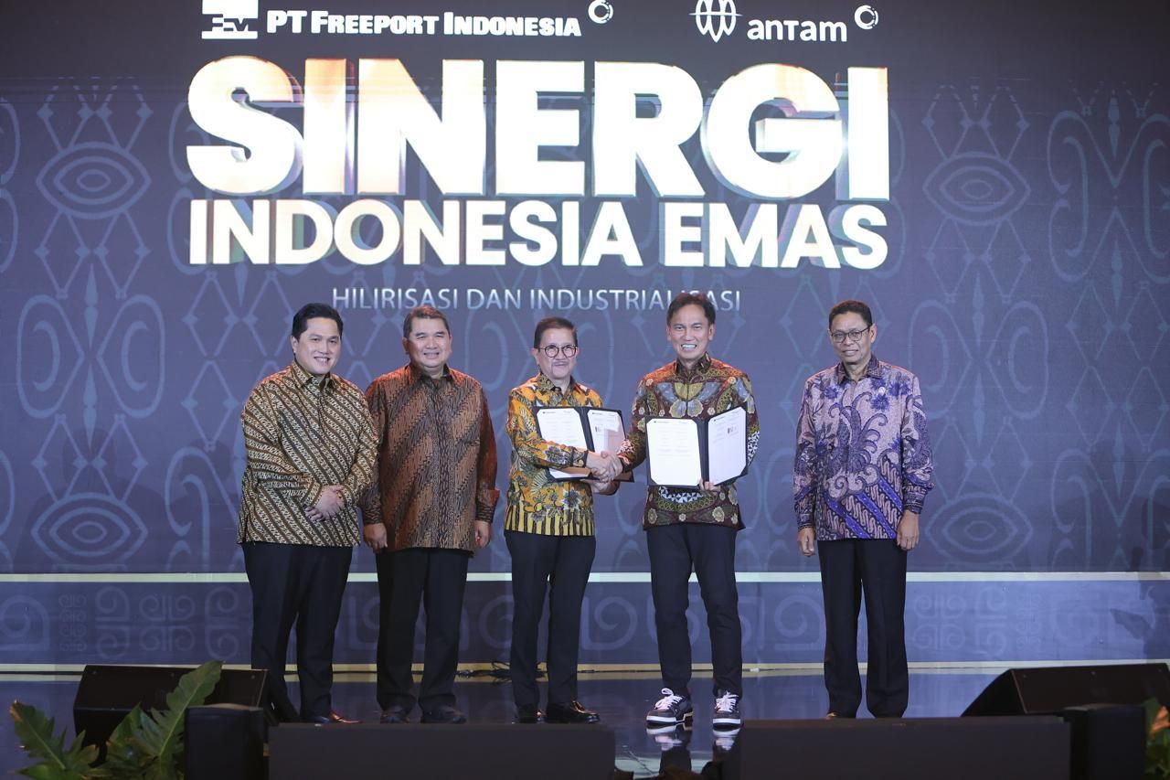  Grup MIND ID ANTAM &amp; Freeport Sinergi Emas  <b>(Istimewa)</b>