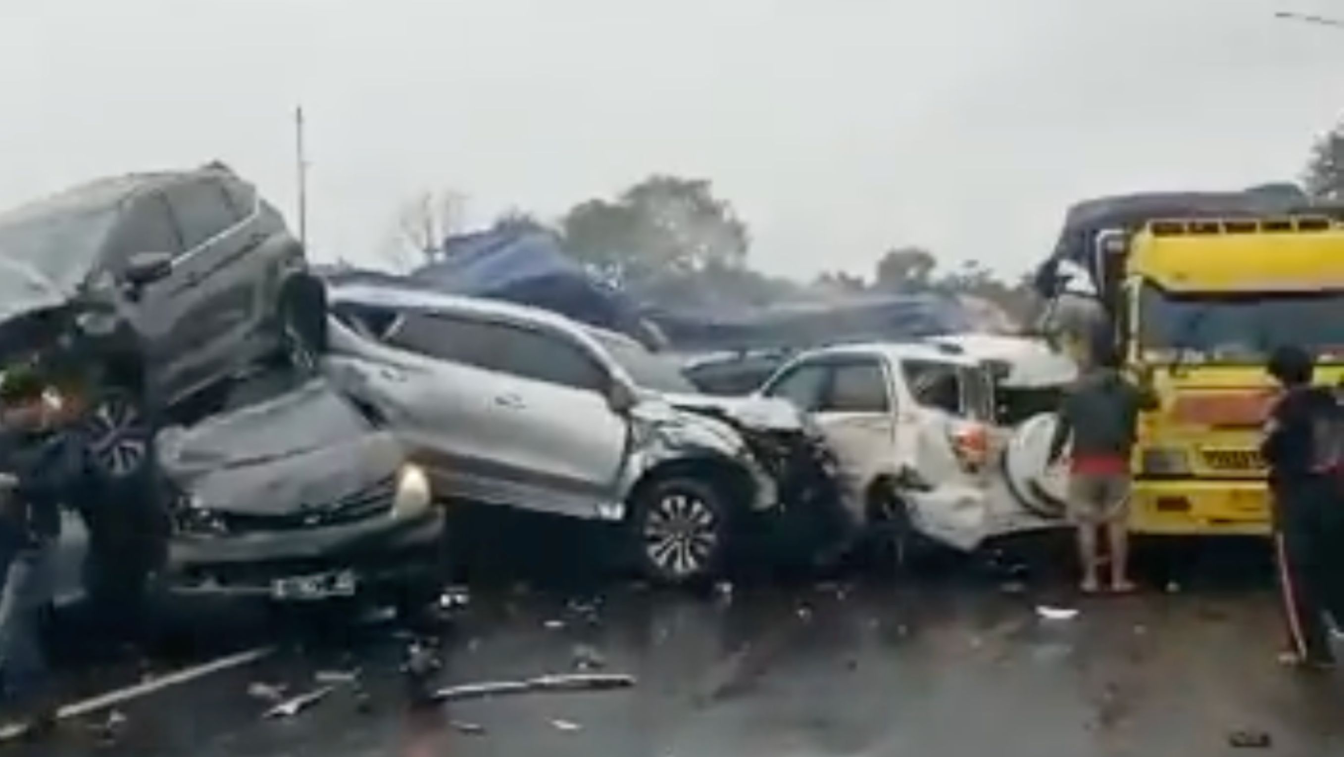 Kecelakaan di Tol Cipularang arah Jakarta. <b>(Istimewa)</b>