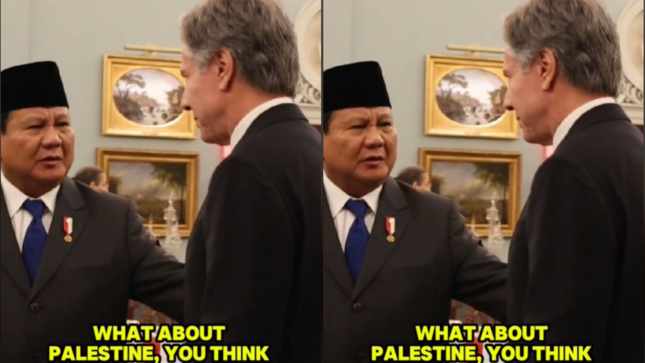 Prabowo dan Blinken <b>(TikTok)</b>