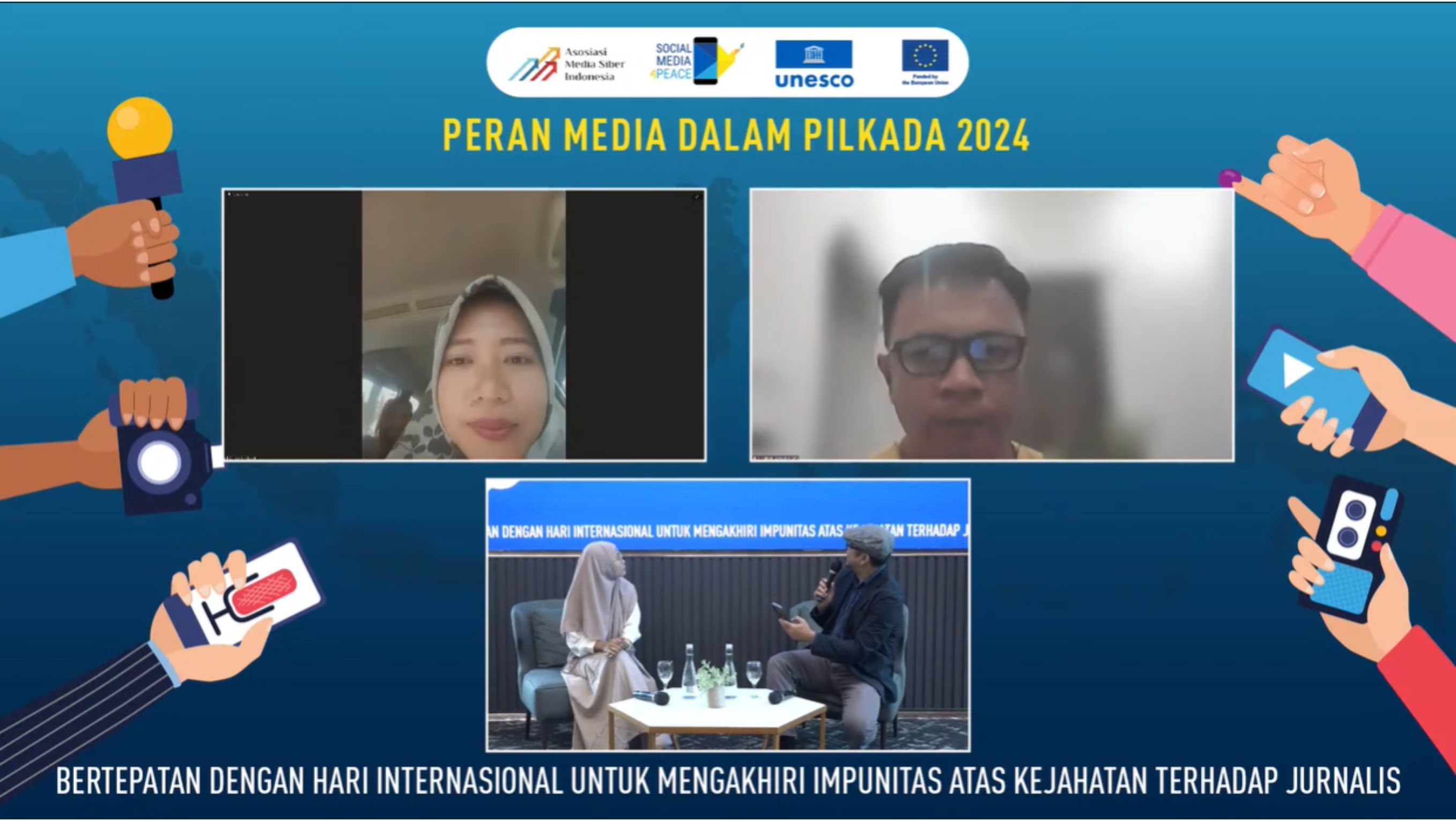 Peran Media Dalam Pilkada 2024 yang Digelar AMSI dan UNESCO <b>(YouTube)</b>