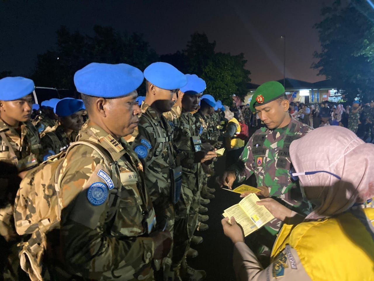 Satuan Tugas Kompi Zeni (Satgas Kizi) TNI Kontingen Garuda XXXVII-K/MINUSCA telah resmi diberangkatkan menuju Republik Afrika Tengah <b>(Istimewa)</b>