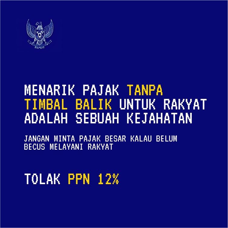 Ramai di media sosial mengenai penolakan tarif pajak 12 persen pada tahun depan/Ist