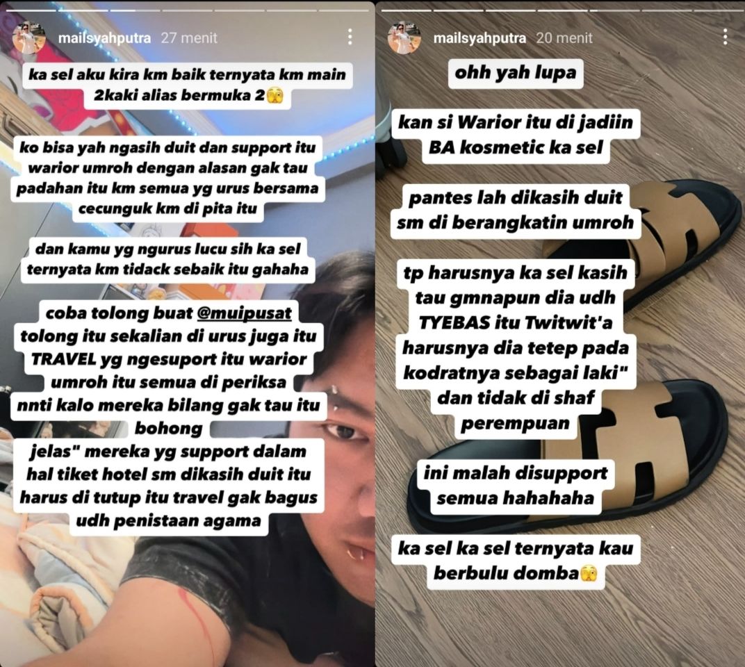 Postingan Mail asisten Nikita Mirzani <b>(IG story)</b>