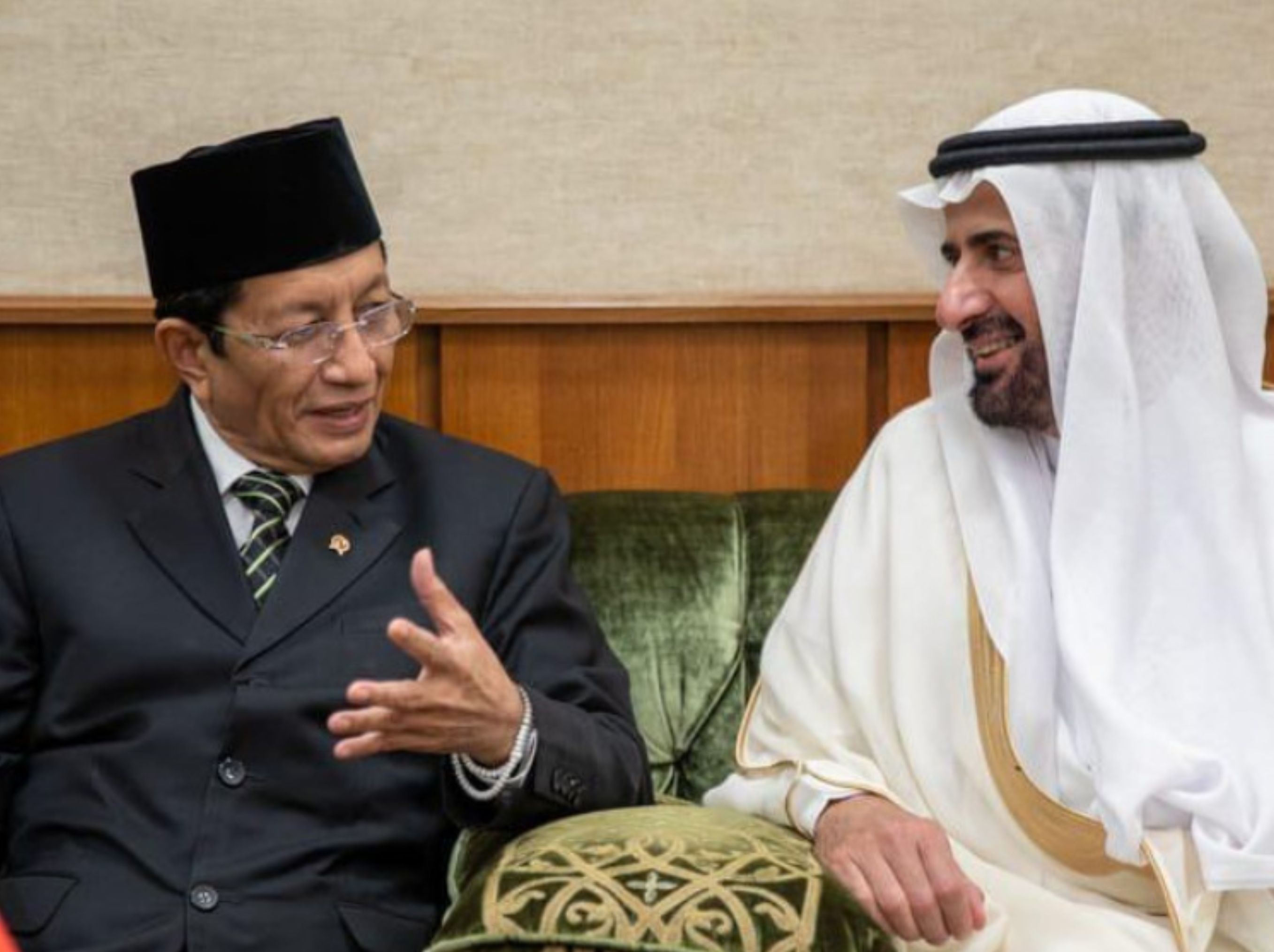 Menag Nasaruddin Umar bersama Menhaj Tawfiq F Al Rabiah <b>(WEBSITE KEMENTERIAN AGAMA RI)</b>