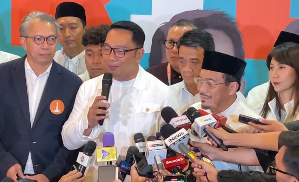 Ridwan Kamil dan Suswono menanggapi hasil quick count Pilkada Jakarta 2024. 