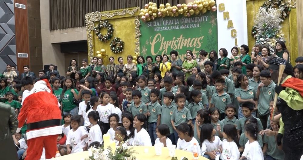 Perayaan Natal Social Gracia Community 2024 di NT Tower, Pulomas Selatan, Kayu Putih, Pulo Gadung, Jakarta Timur (Jaktim), pada Senin, 2 Desember 2024. (Foto: Adiantoro/NTV)