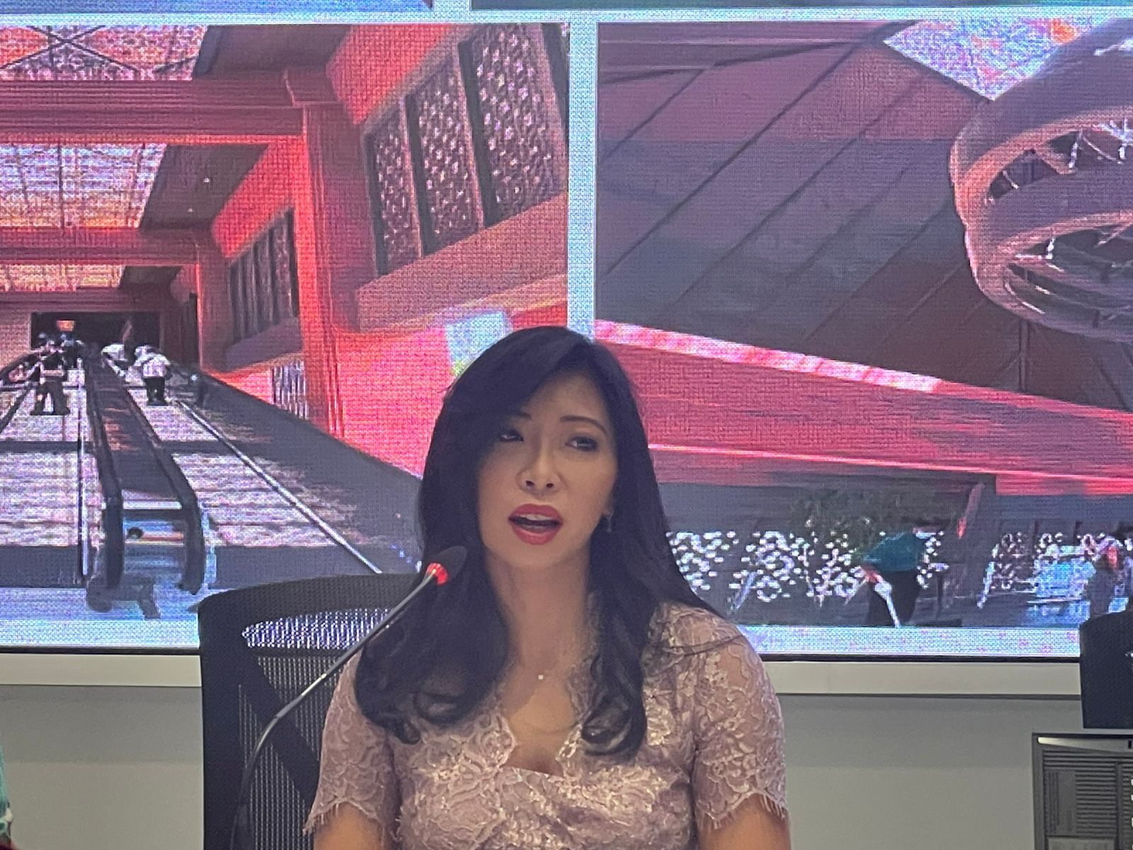 Direktur Utama PT Aviasi Pariwisata Indonesia (Persero) atau InJourney Maya Watono (Ntvnews.id-Muslimin Trisyuliono).