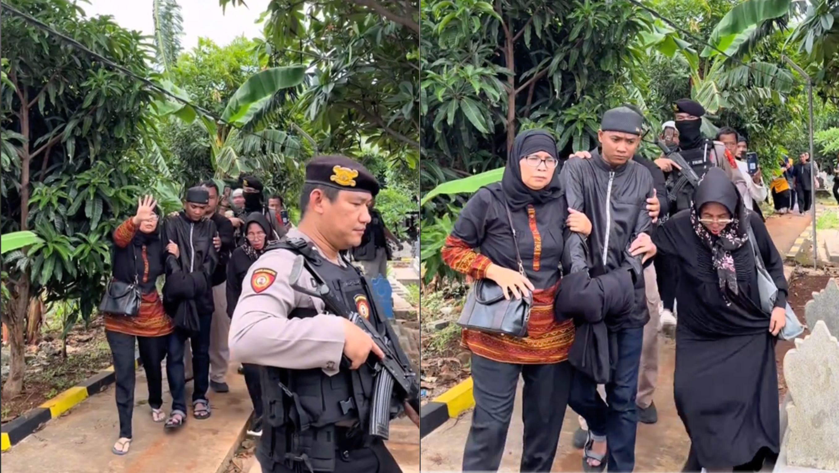 Sudirman Diborgol saat Hadiri Pemakaman Ibu <b>(TikTok)</b>