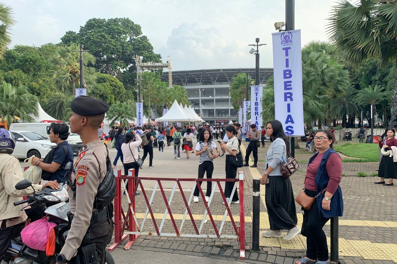 Perayaan natal gereja Tiberias di GBK <b>(Ntvnews.id/Agus Setiawan)</b>