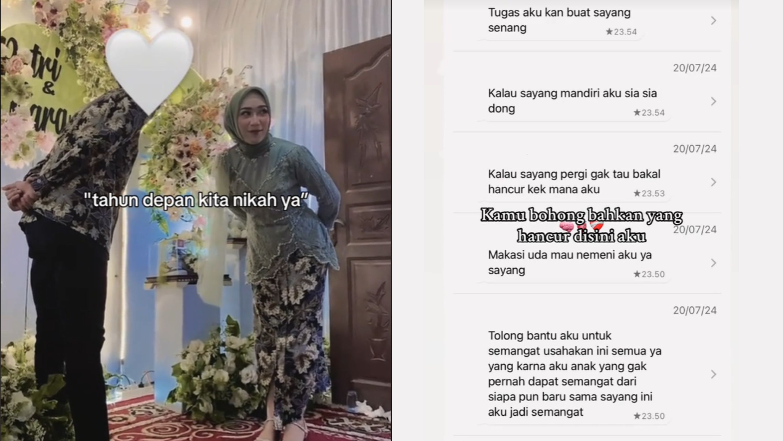 Viral Tunangan Ditinggal Demi Wanita Lain <b>(Instagram)</b>