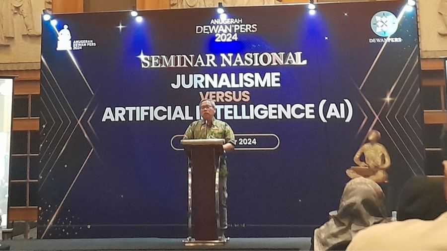 Seminar Jurnalisme versus Artificial Intelligence <b>(Ntvnews.id/ Adiansyah)</b>