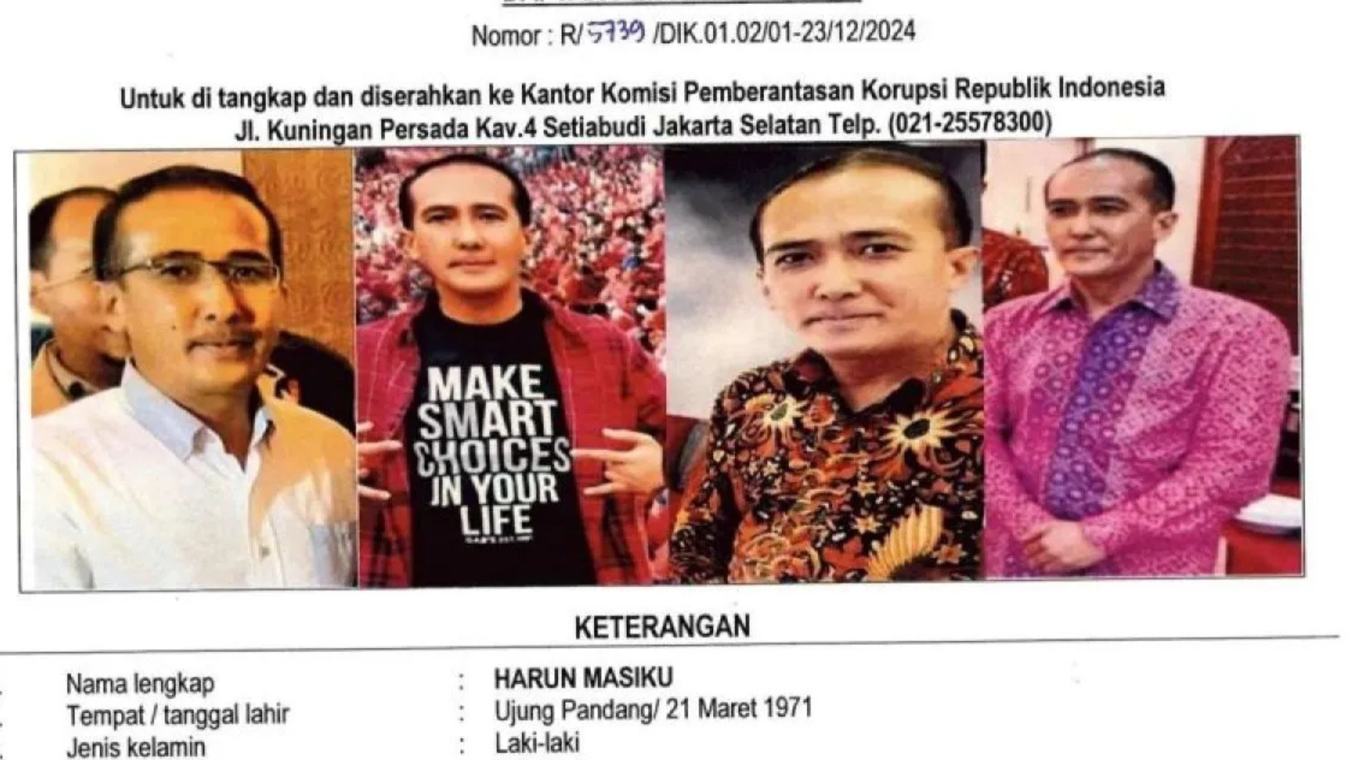 DPO Terbaru Harun Masiku yang diterbitkan <b>((Antara))</b>