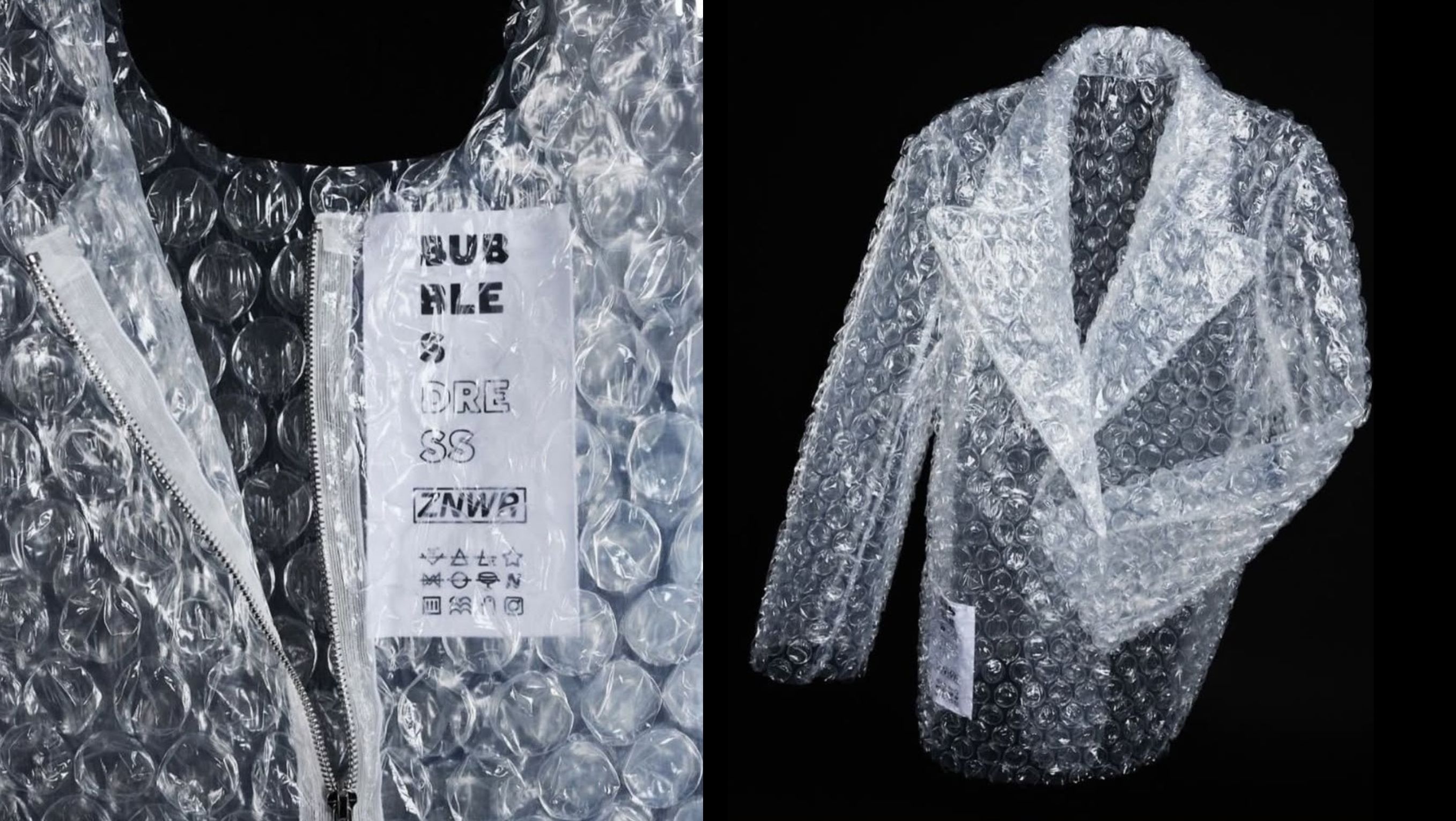 Baju dari Bubble Wrap di Belarus <b>(Instagram)</b>