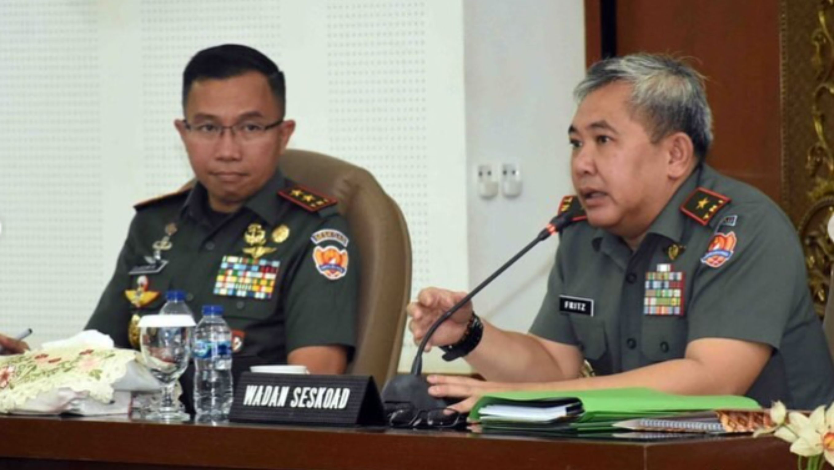 Komandan Sekolah Staf dan Komando Angkatan Darat (Danseskoad), Mayor Jenderal TNI Edwin Adrian Sumantha dan Wadan Seskoad <b>(Instagram)</b>