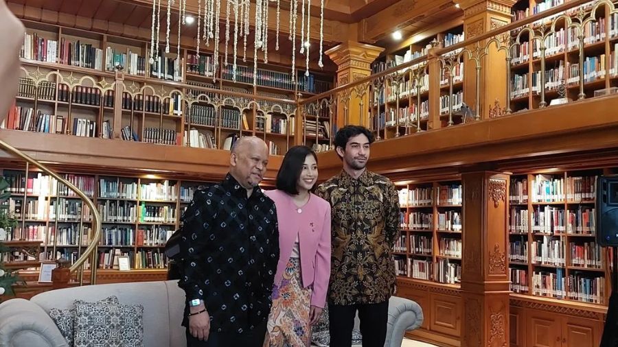 Peresmian Wisma Habibie Ainun yang dihadiri Ilham Akbar Habibie, Nadia Habibie dan aktor Reza Rahadian di Jakarta, Kamis <b>(Antara/ Fitra Ashari)</b>