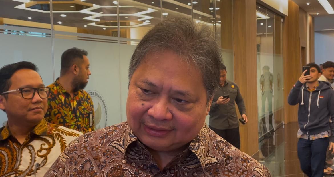 Menteri Koordinator Bidang Perekonomian (Menko Perekonomian) Airlangga Hartarto)  <b>(Ntvnews.id-Muslimin Trisyuliono)</b>