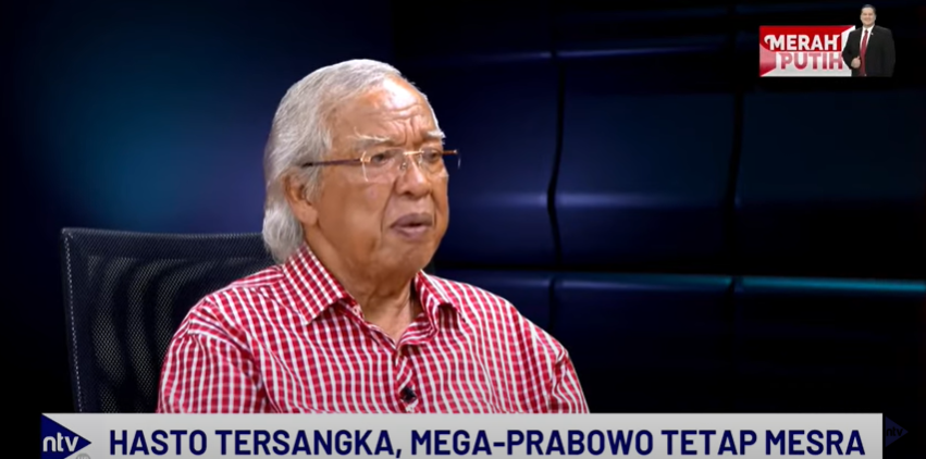 Jurnalis senior sekaligus politisi Partai Demokrasi Indonesia Perjuangan (PDIP), Panda Nababan. <b>(Dok.Nusantara TV)</b>