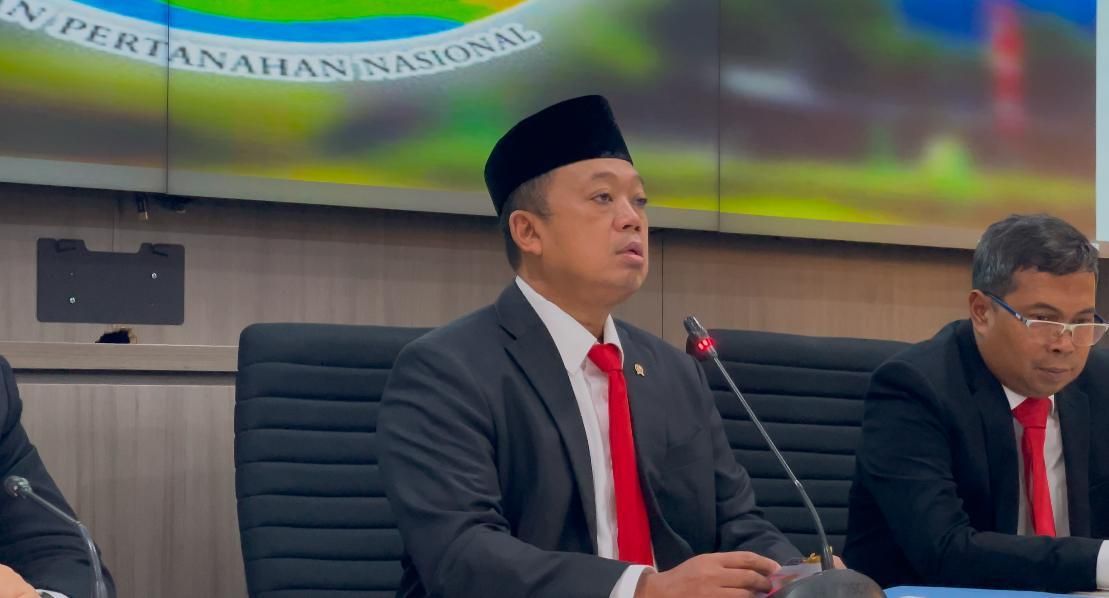 Menteri Agraria dan Tata Ruang/Kepala BPN Nusron Wahid <b>(Ntvnews.id-Muslimin Trisyuliono)</b>