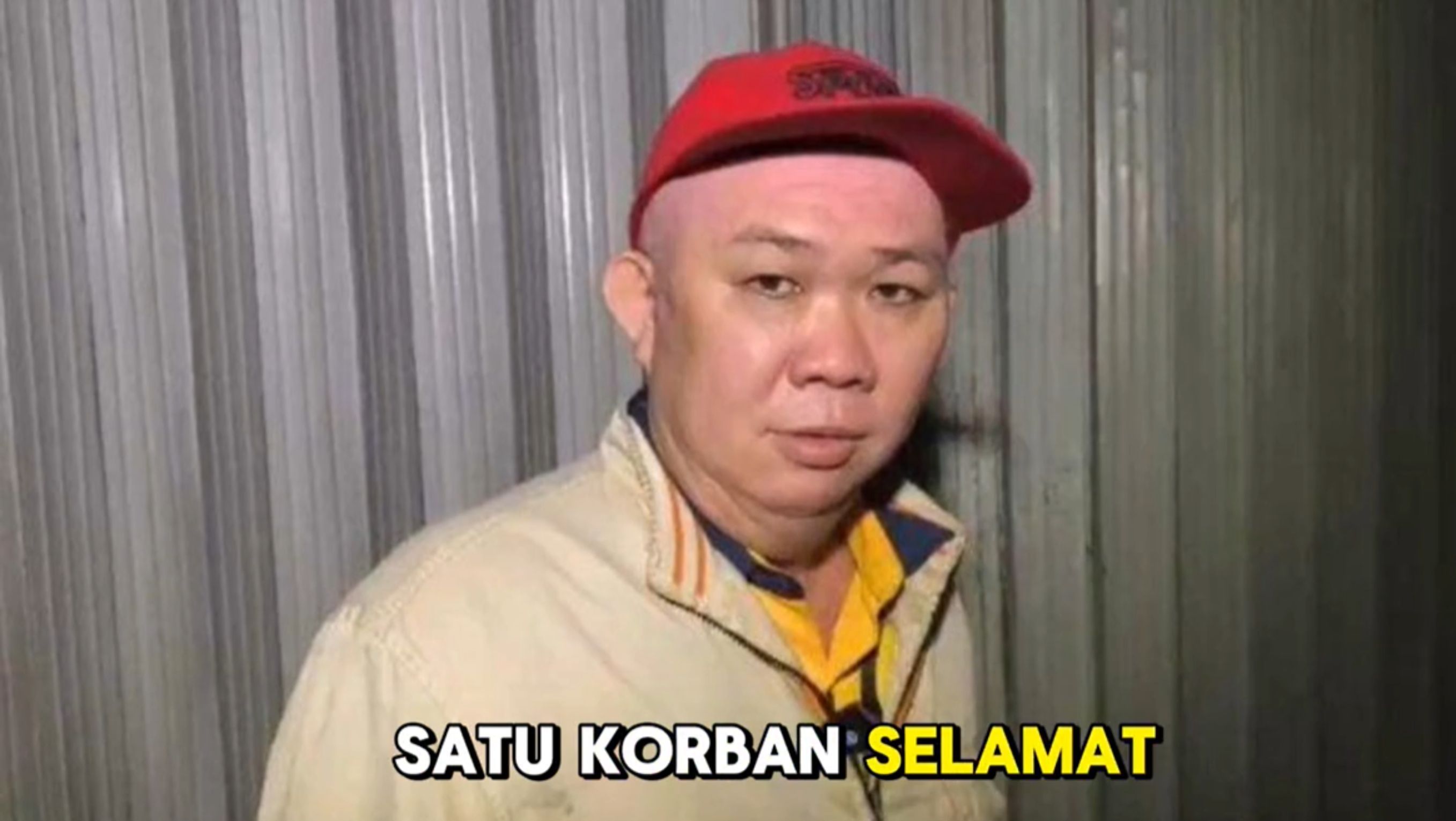 Jielim alias Jimmy Korban Selamat Kebakaran Glodok Plaza <b>(TikTok)</b>