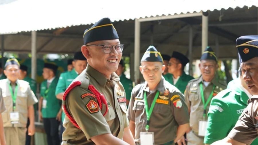 Kasatkornas Banser Muhammad Syafiq Syauqi.  <b>(NU Online)</b>