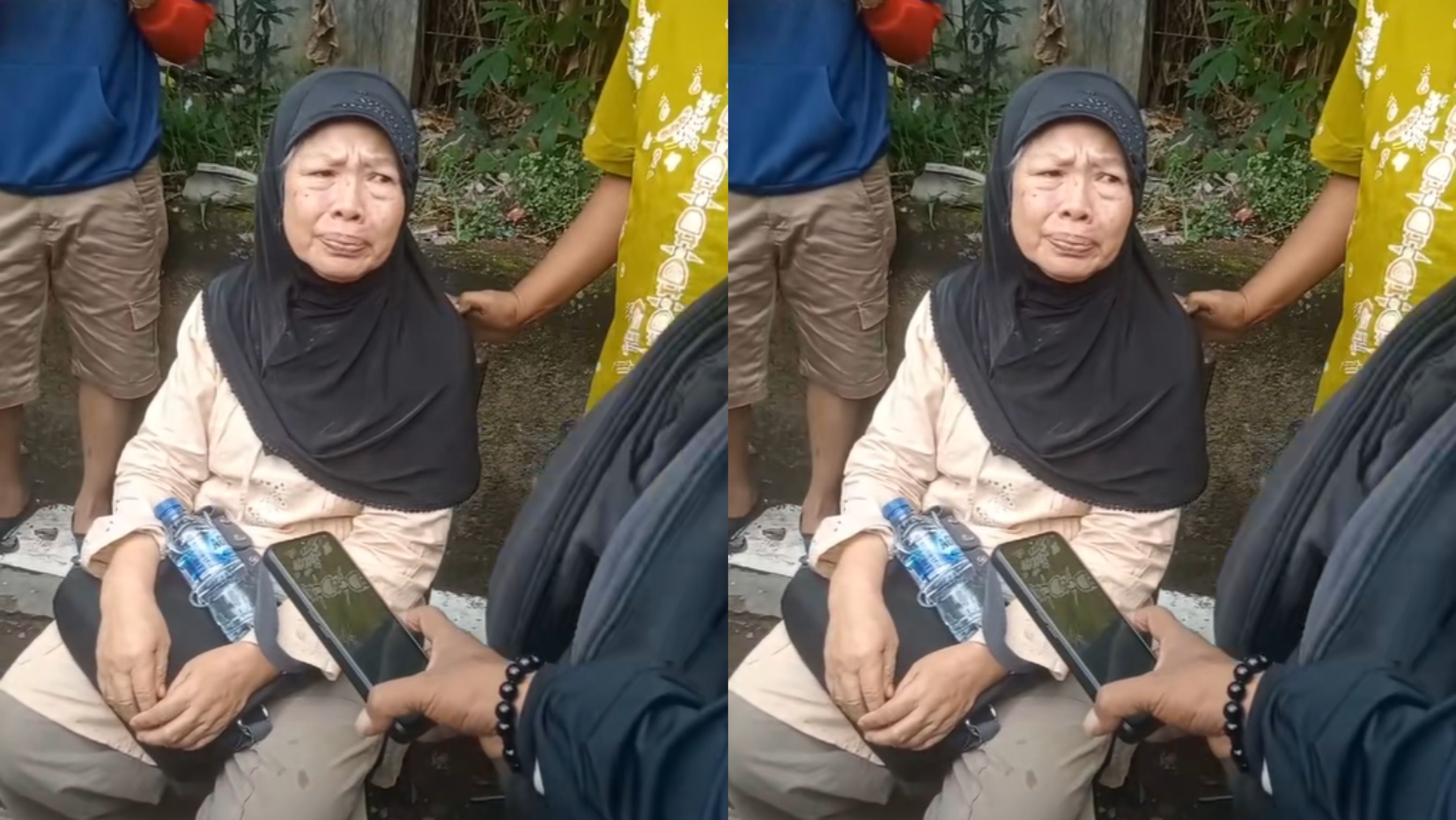 Wanita Paruh Baya Korban Pergusuran Setia Mekar Residence <b>(TikTok)</b>