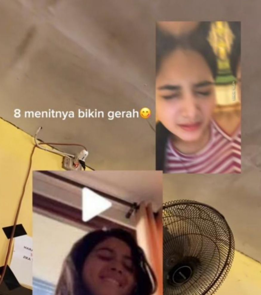 Tangkapan layar video diduga mirip Bulan Sutena  <b>(TikTok)</b>