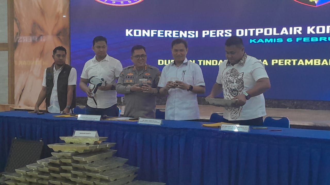 Korpolairud Polri Bongkar Tambang Ilegal di Bekasi <b>(NTVNews.id/ Adiansyah)</b>