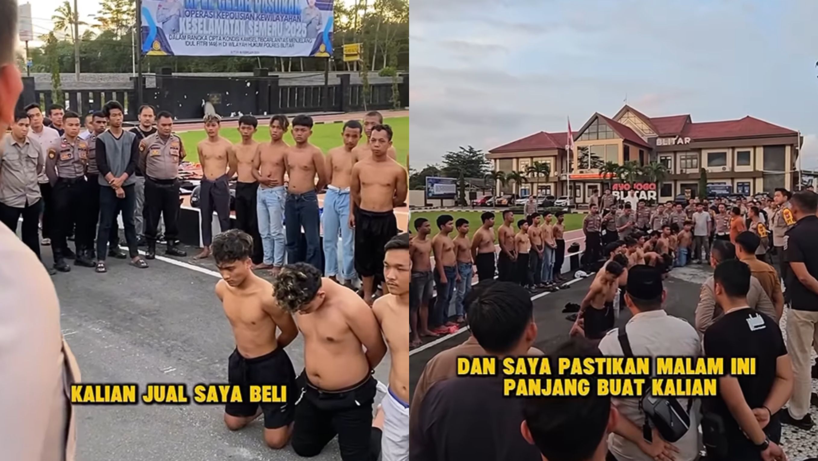 Polres Blitar Tangkap 45 Pesilat <b>(Instagram)</b>