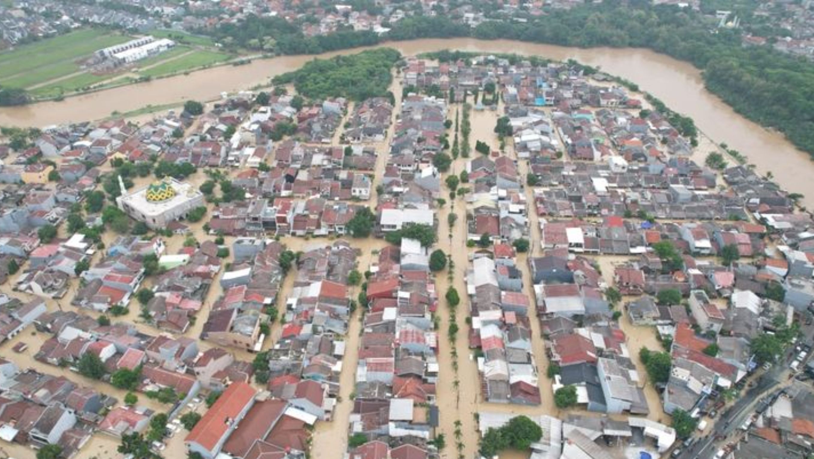 Banjir Bekasi dari Ketinggian <b>(BNPB)</b>